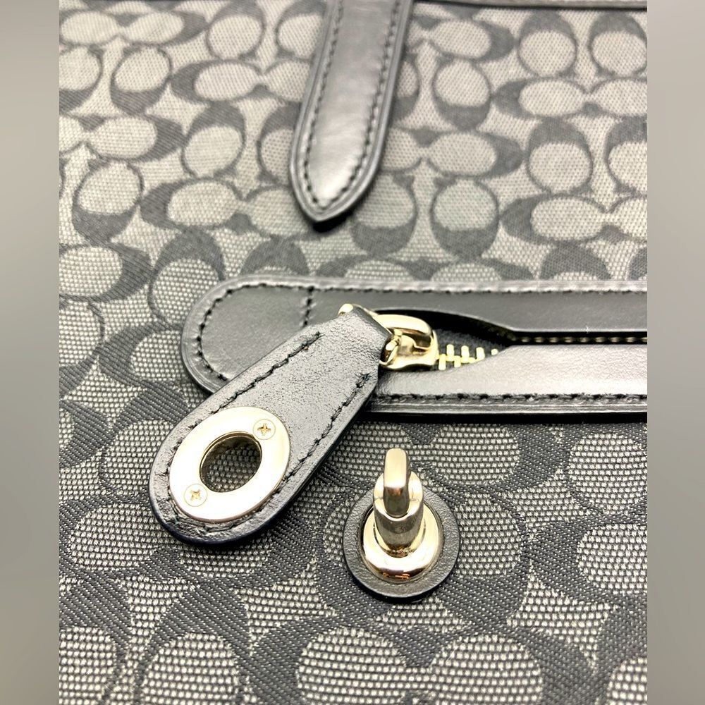 Coach 79579 Signature Jacquard Monogram Logo Tote:Shoulder Bag - Picture 4 of 10